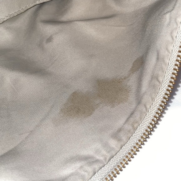 Anthropologie Vegan Leather Suede Crossbody Bag Purse Double Pouch Tan Gray - Picture 8 of 16